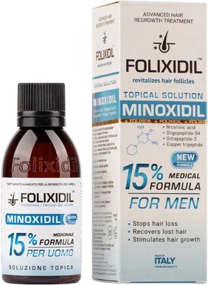 Лосьон против выпадения волос 15% - Folixidil Enchanced Minoxodil 15%, 60 мл